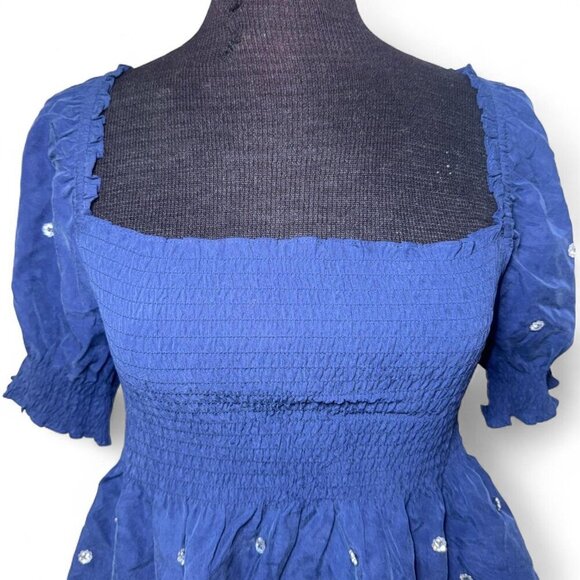 Hill House The Jewel Jammie Top in Navy Size Small - Picture 4 of 7